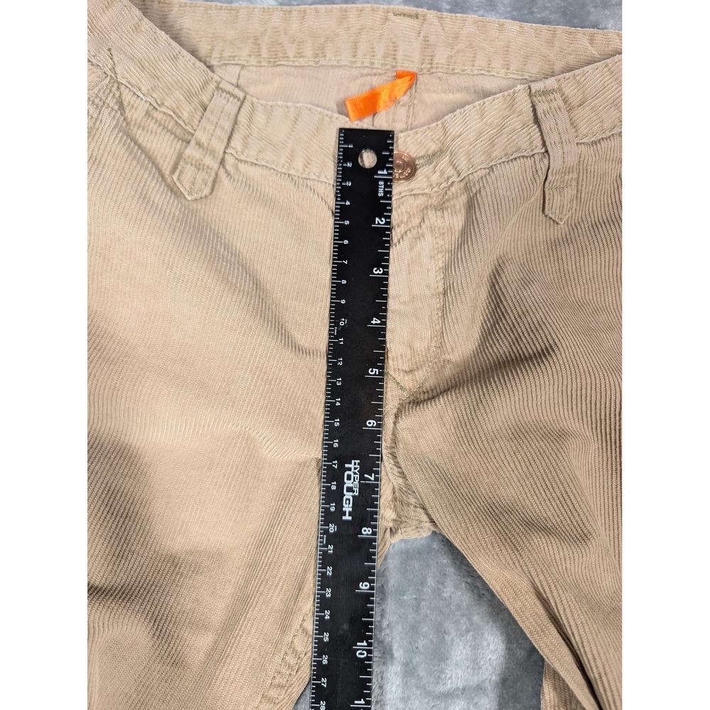 Earnest Sewn Pants Womens 29 Tan Corduroy Flare Bootcut Low Rise Zip Fly Casual - Picture 3 of 8